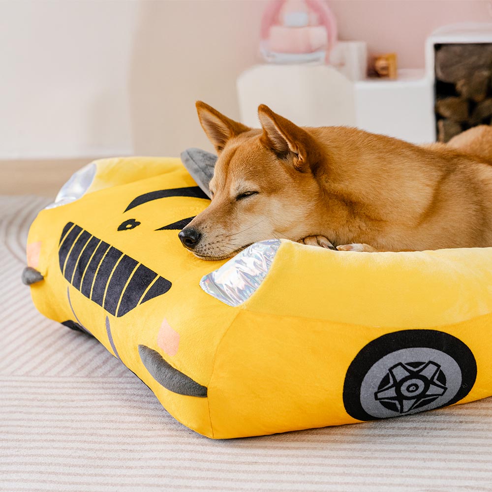 Cama para Animais de Estimação Clássica Conversível com Almofada para Carros de Corrida - Fast&Fur
