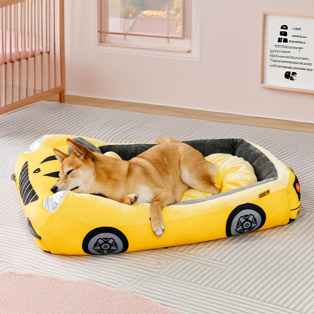 Cama para Animais de Estimação Clássica Conversível com Almofada para Carros de Corrida - Fast&Fur