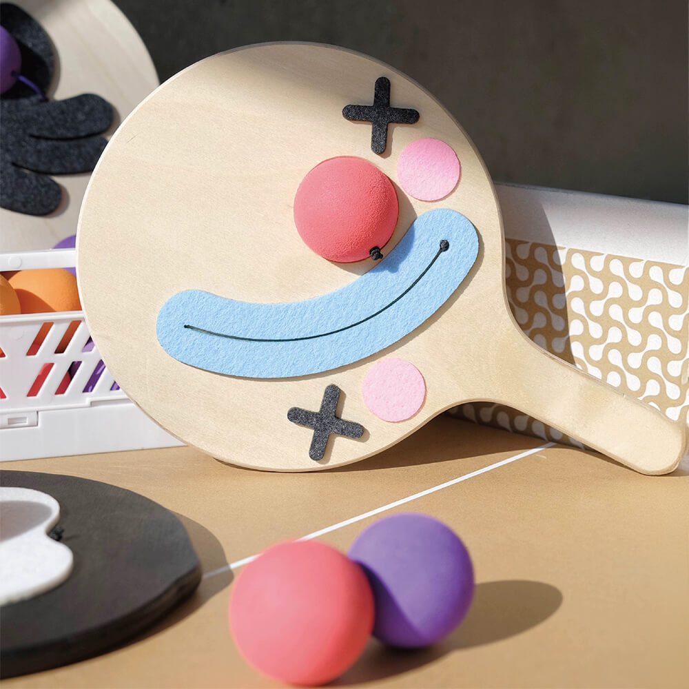 Corda elástica Ping Pong Paddle brinquedo interativo provocador de gato