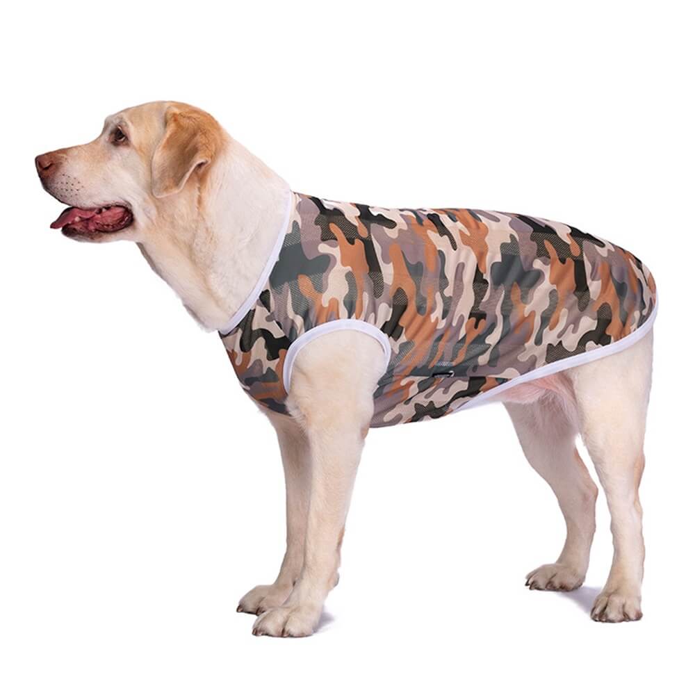 Roupas para cães de estimação fino Golden Retriever Labrador Padrão Colete de proteção solar respirável