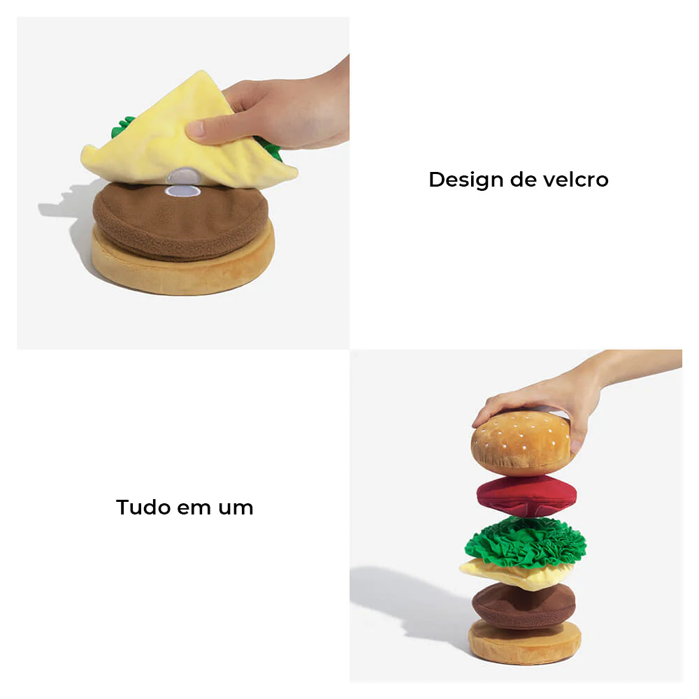 Brinquedo de Pelúcia com Apito para Cães - Big Mac