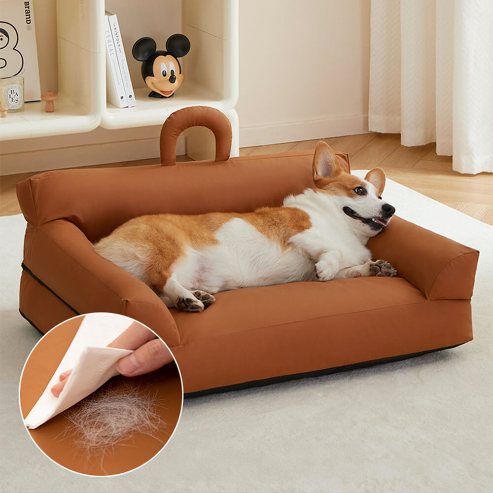 Cama de sofá para cães e gatos moderna, confortável e à prova d'água