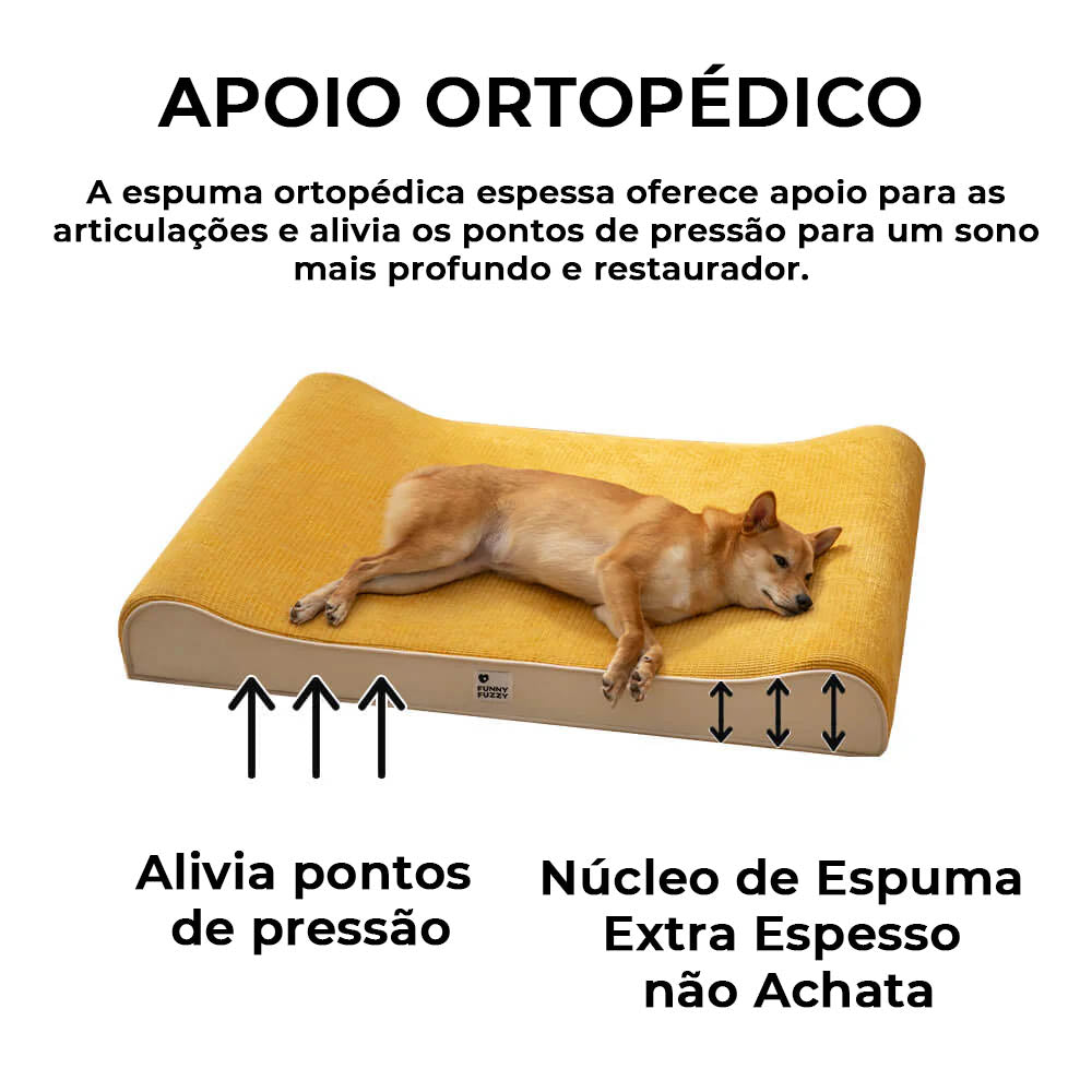 Espreguiçadeira Luxuosa para Cães Cama Ortopédica Nobre para Cães