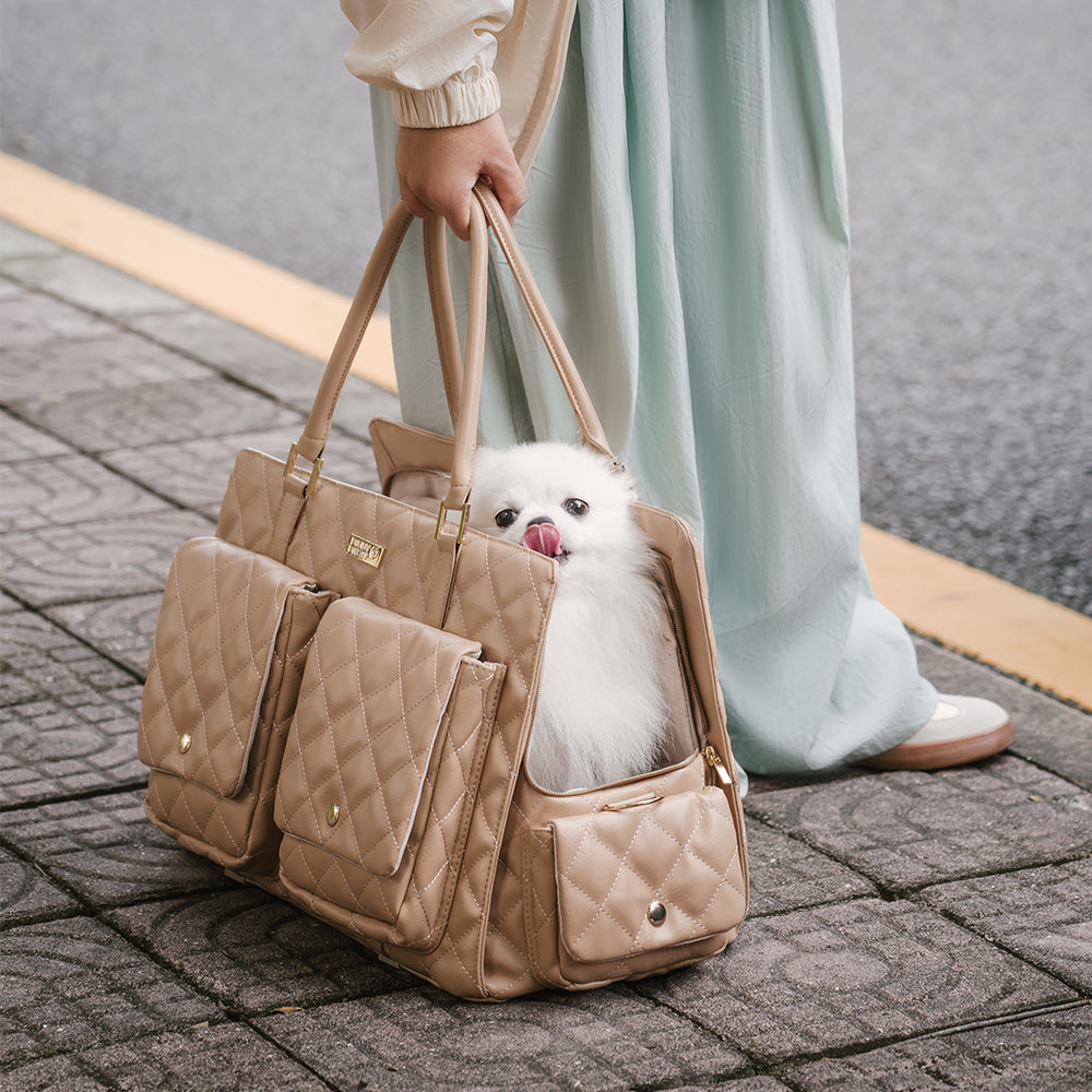 Grande bolsa de viagem para animais de estimação, multifuncional e estilosa, para humanos e cães - Wandering Tail