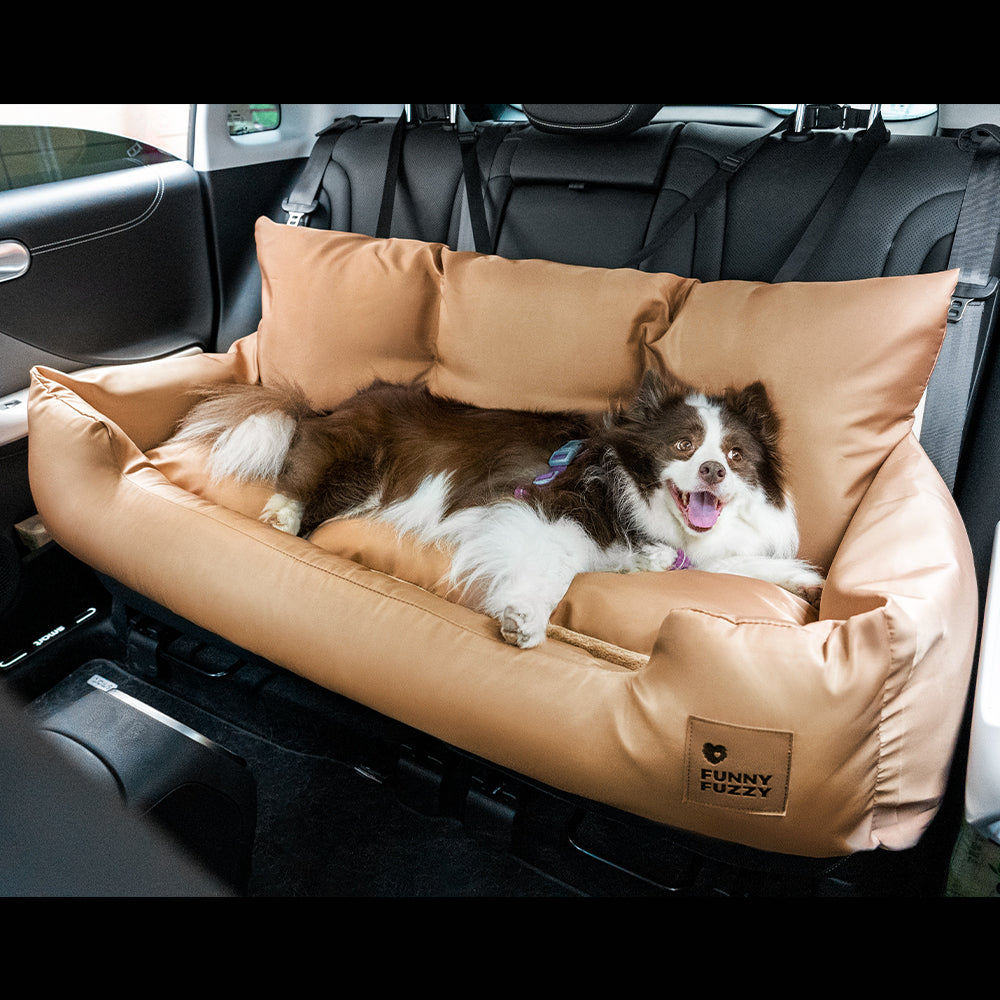 Cama para Assento Traseiro do Carro de Segurança Impermeável e Reforçada para cachorros médios e grandes para viagem