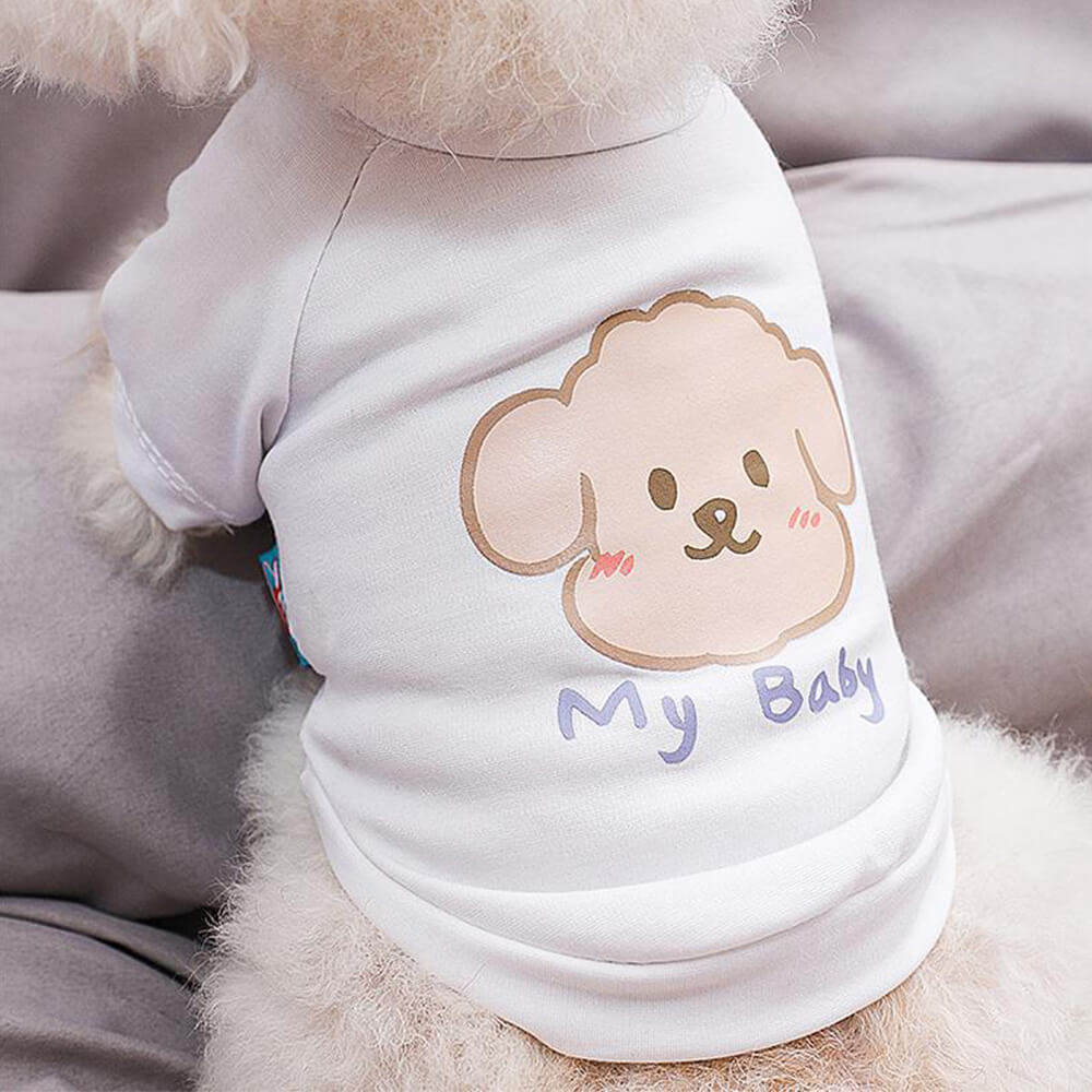 Linda camiseta para cachorro "Meu bebê" - Roupas adoráveis e aconchegantes para animais de estimação