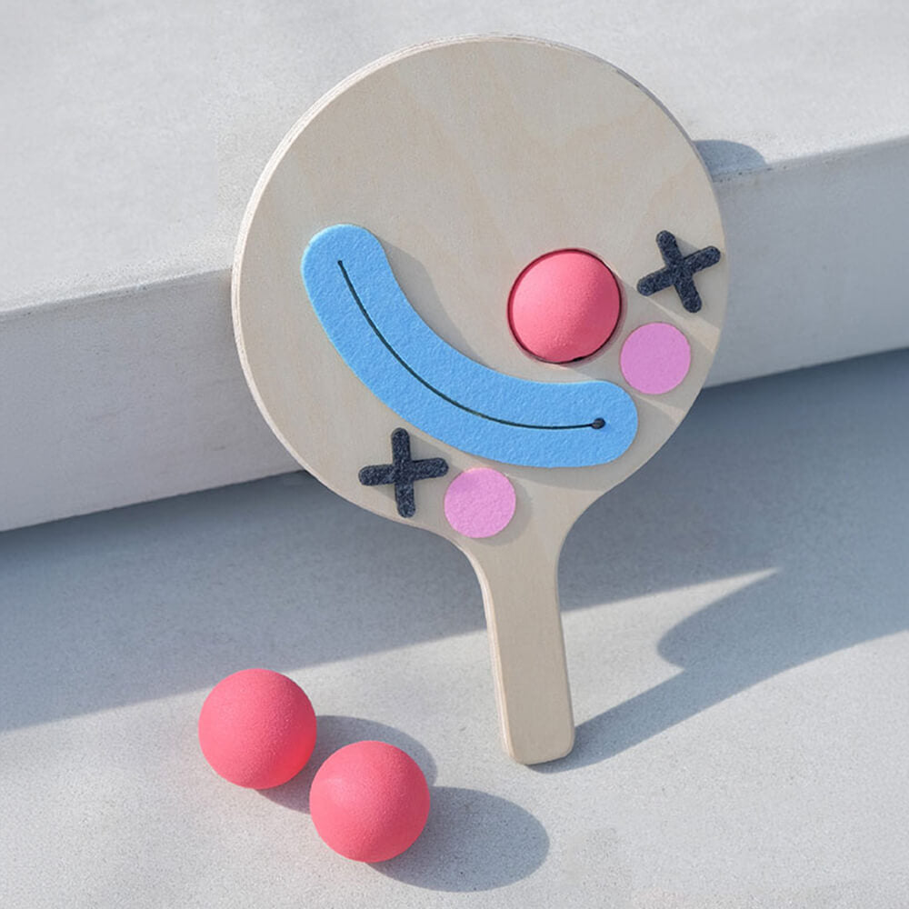 Corda elástica Ping Pong Paddle brinquedo interativo provocador de gato