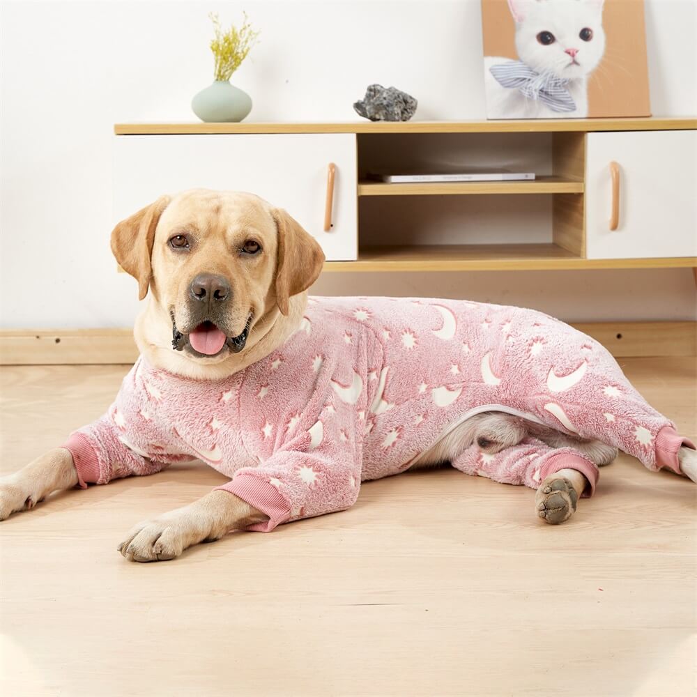 Pijama para cachorro Moon & Stars macio e aconchegante - perfeito para conforto o ano todo