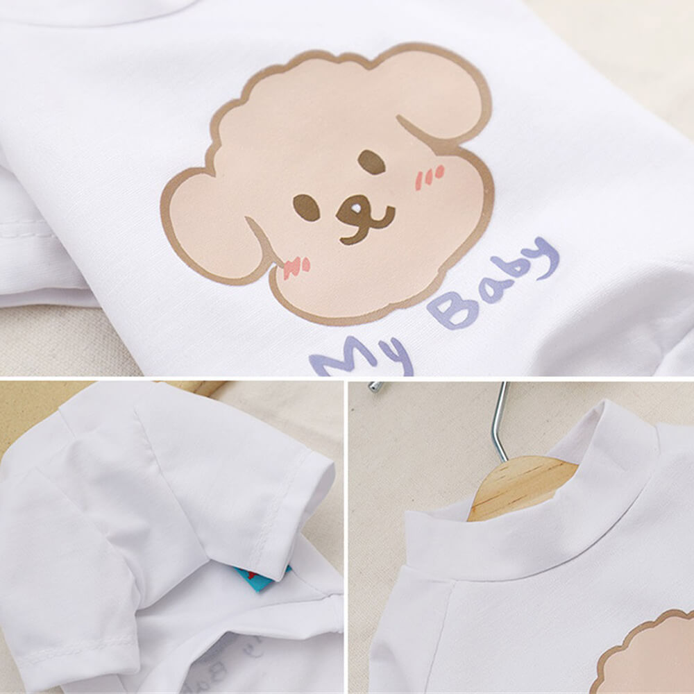 Linda camiseta para cachorro "Meu bebê" - Roupas adoráveis e aconchegantes para animais de estimação