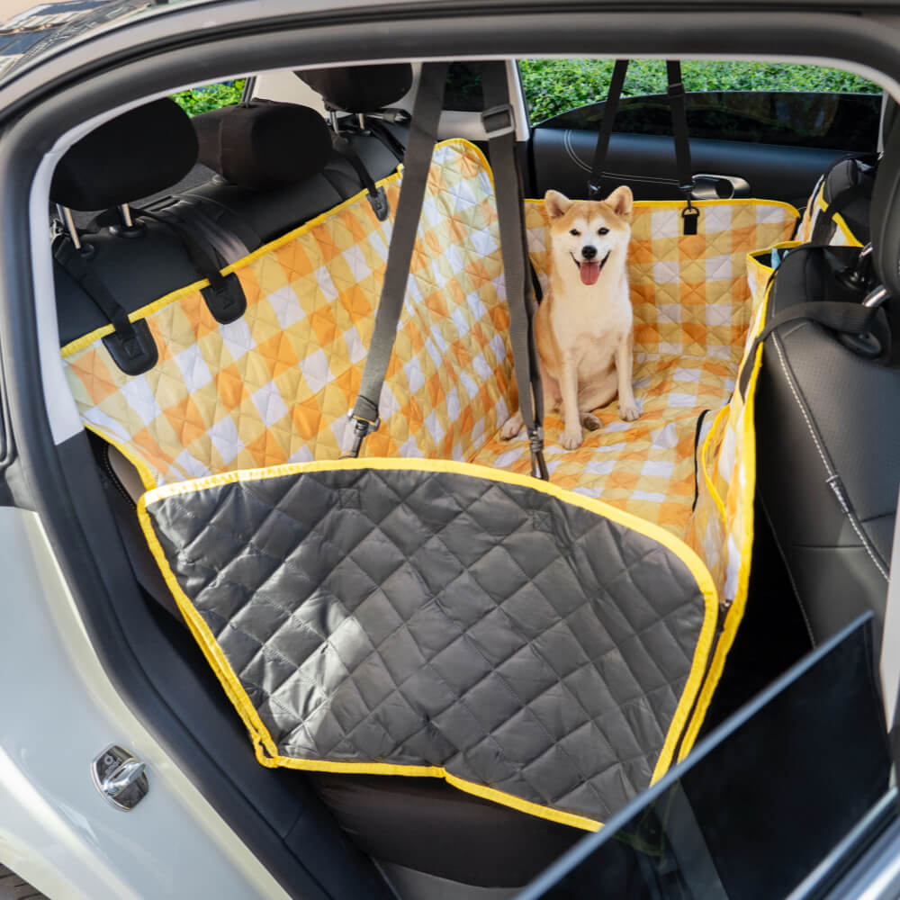 Cobertura de Assento de Carro para Cães em Tecido Catiônico Oxford à Prova d'água Resistente a Arranhões