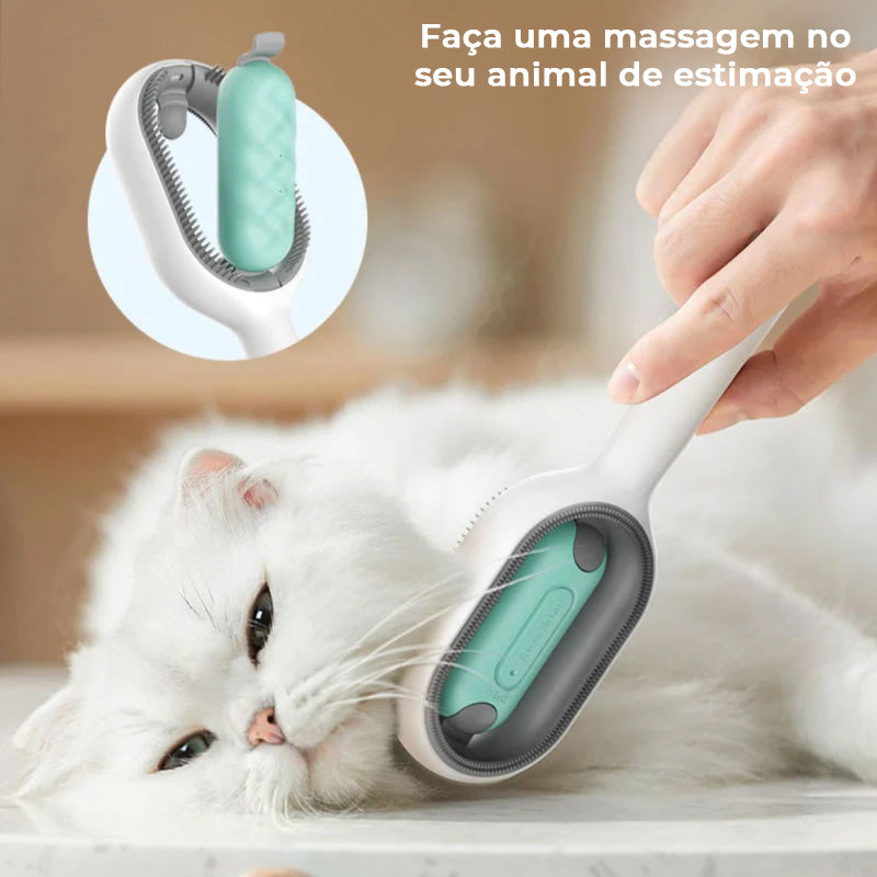 Escova Pet de Limpeza 3 em 1 para Gatos