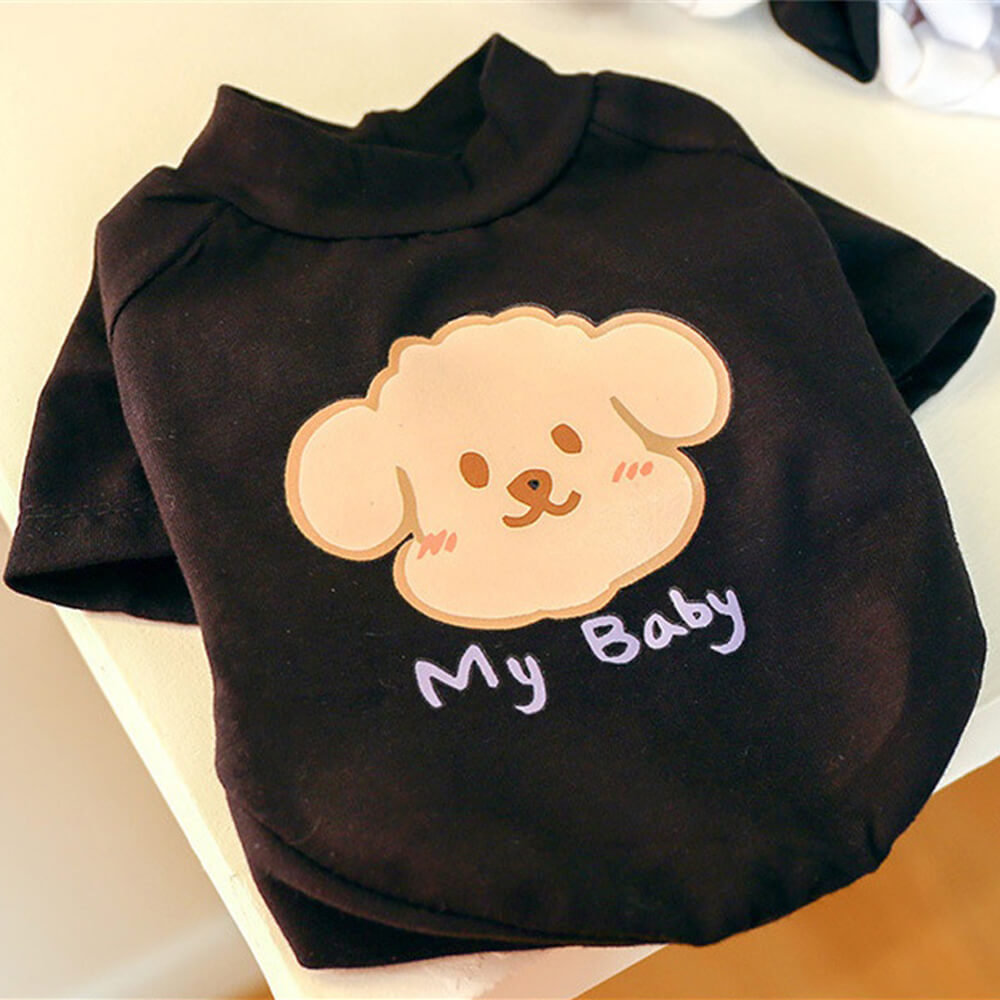 Linda camiseta para cachorro "Meu bebê" - Roupas adoráveis e aconchegantes para animais de estimação