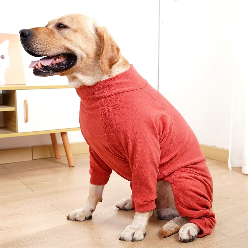 Pijamas de lã aconchegantes para cães - Roupa de dormir perfeita para cães grandes