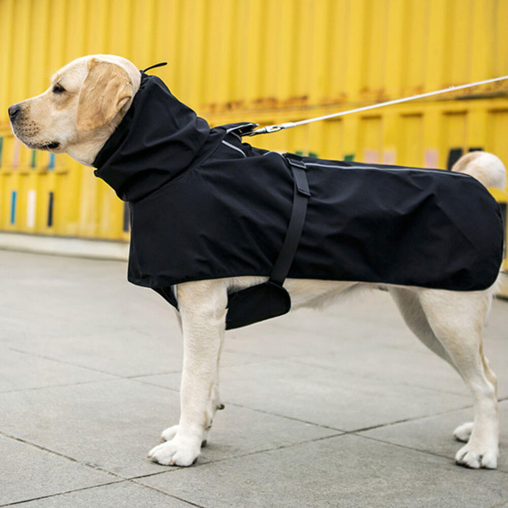 Roupas para cães de estimação transfronteiriças à prova d'água ao ar livre capa de chuva poncho roupas para cães grandes