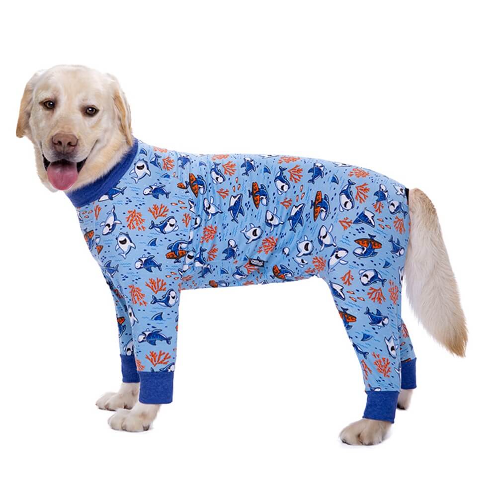 Roupas para cães grandes: pijamas finos de quatro patas com cobertura total da barriga