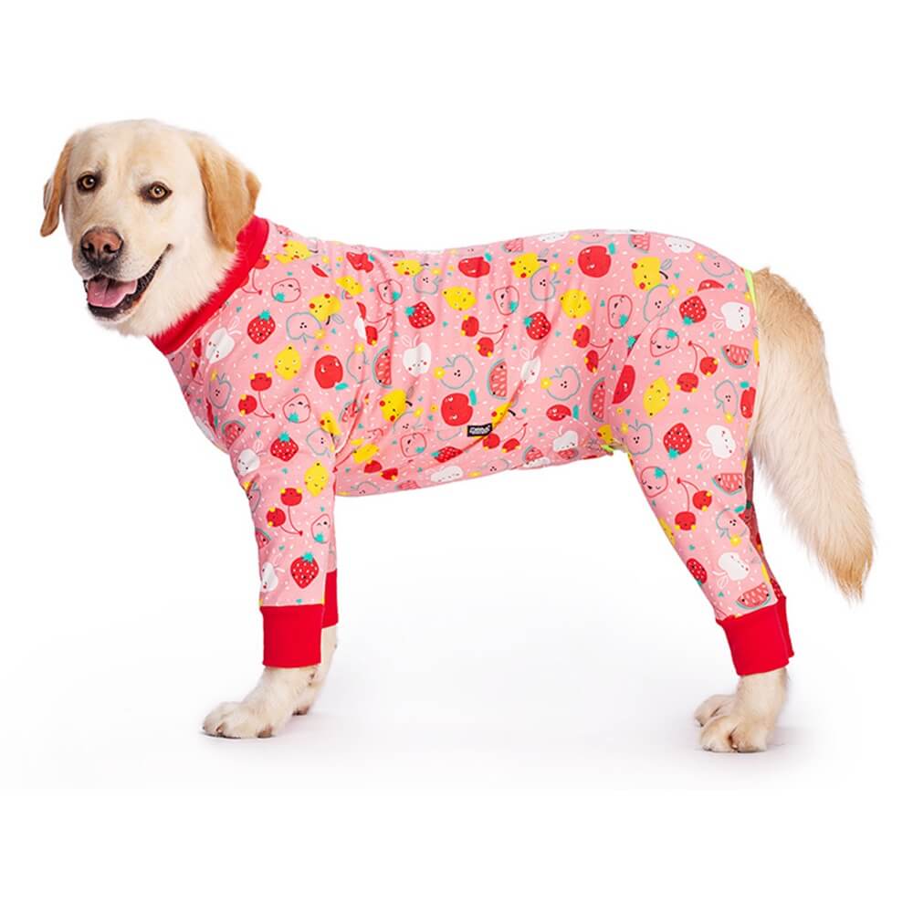 Roupas para cães grandes: pijamas finos de quatro patas com cobertura total da barriga