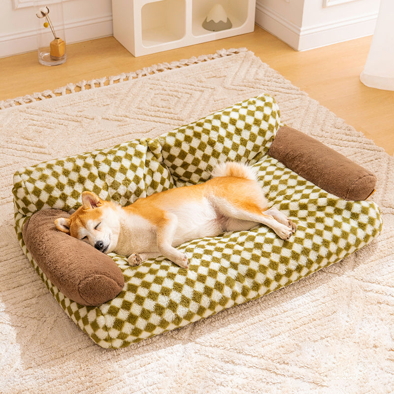 Sofá-cama Vintage Diamante de Lazer para Cães e Gatos