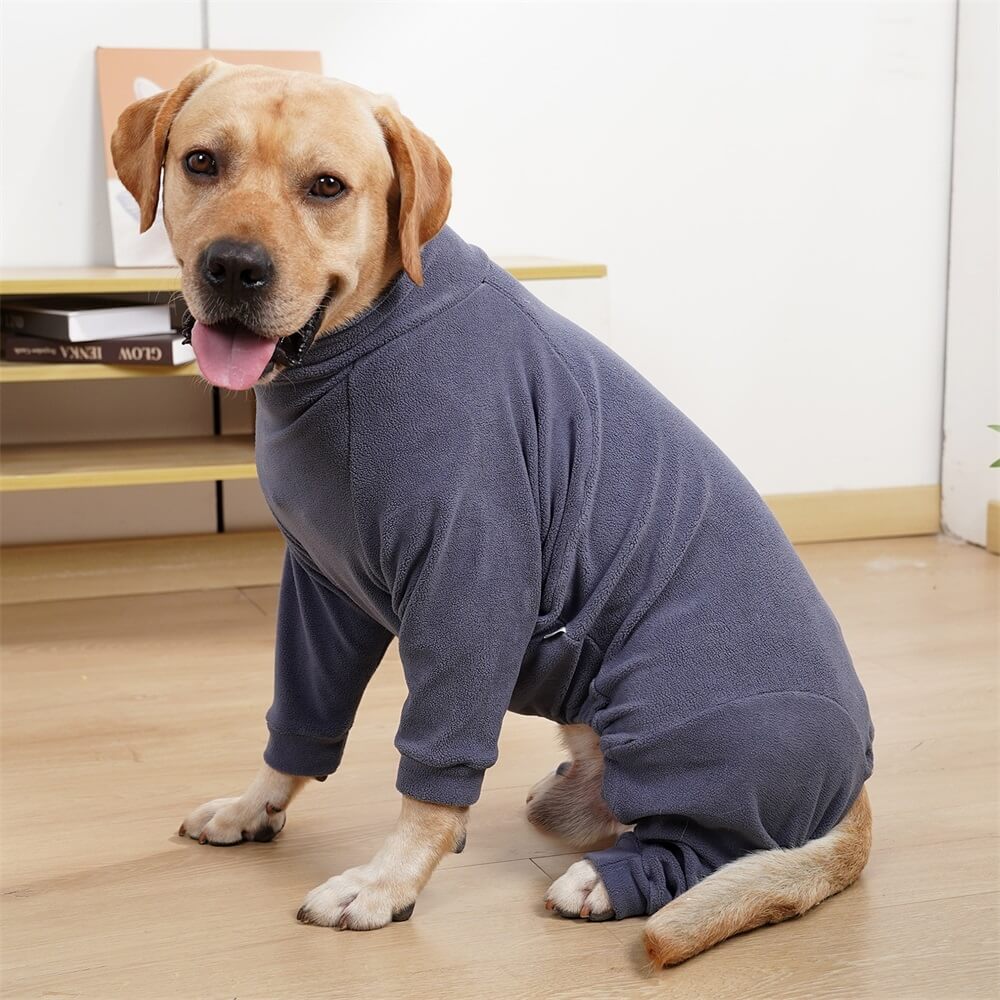 Pijamas de lã aconchegantes para cães - Roupa de dormir perfeita para cães grandes