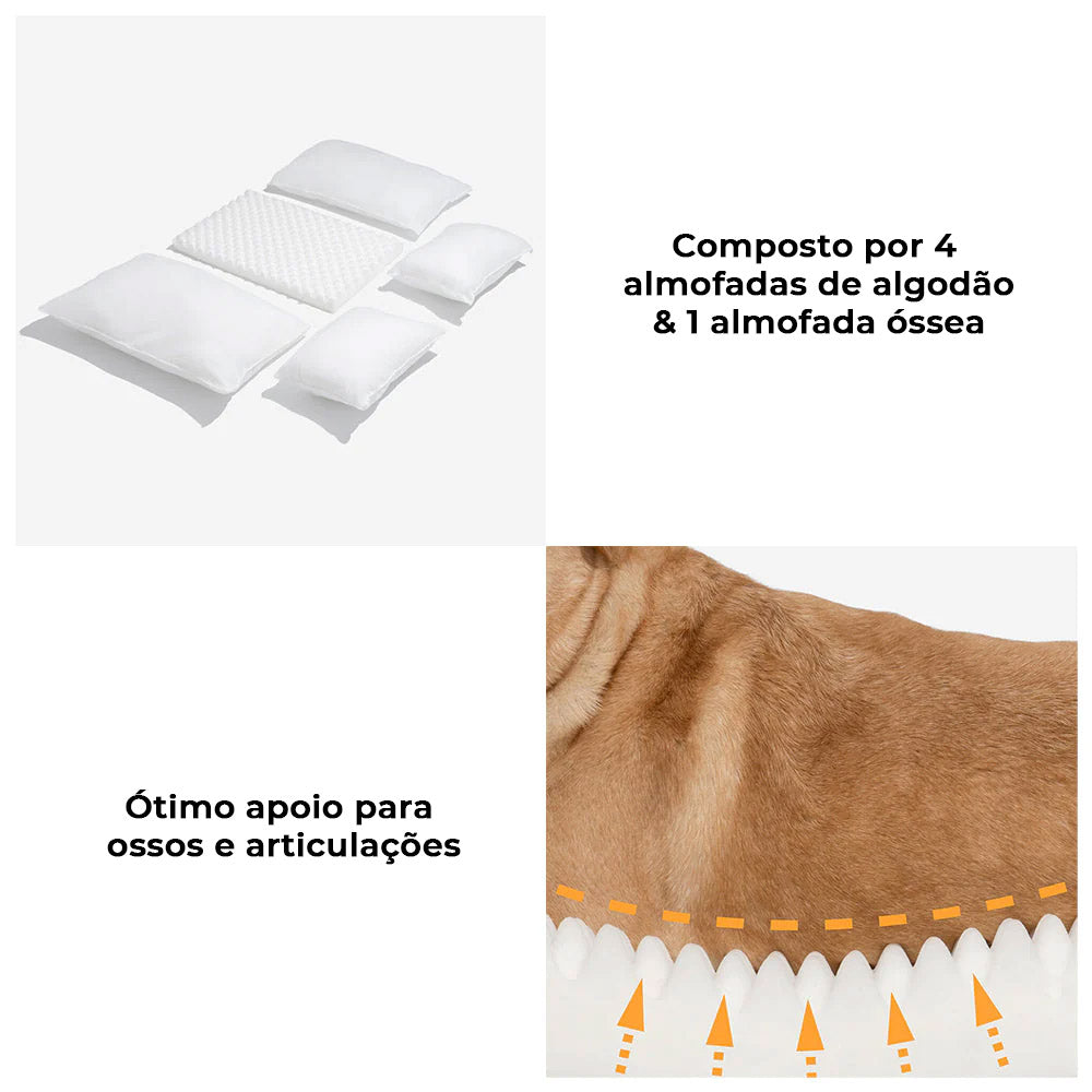 Sofá-cama Macio de Lã de Cordeiro Sintética de Camada Dupla para Cães e Gatos