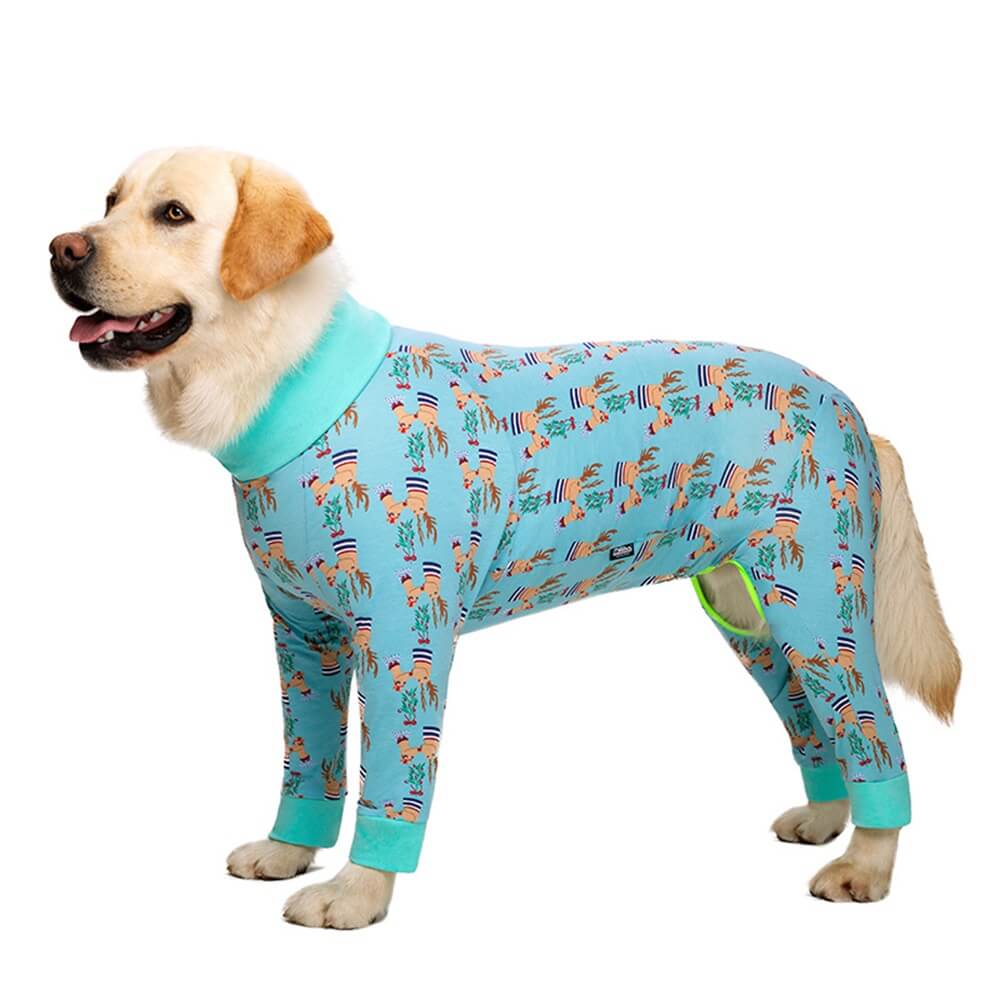 Roupas para cães grandes: pijamas finos de quatro patas com cobertura total da barriga