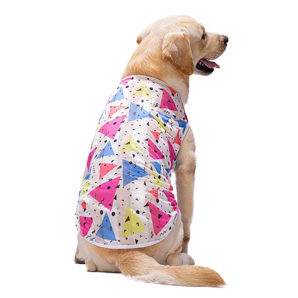 Roupas para cães de estimação fino Golden Retriever Labrador Padrão Colete de proteção solar respirável