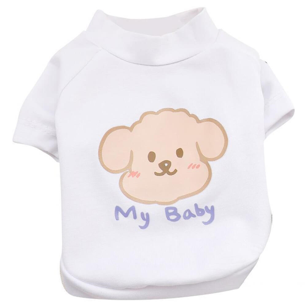 Linda camiseta para cachorro "Meu bebê" - Roupas adoráveis e aconchegantes para animais de estimação