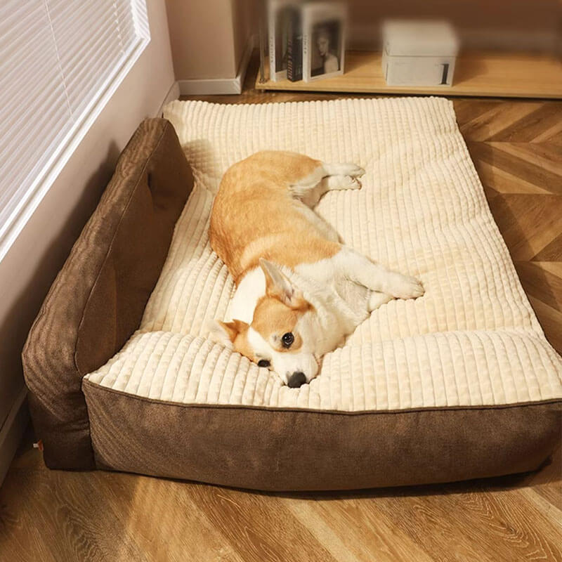 Capa de cama grande lavável para cães e gatos espessada para todas as estações