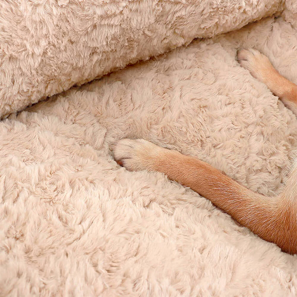 Cama aconchegante, lavável, removível e com suporte total para cães e gatos