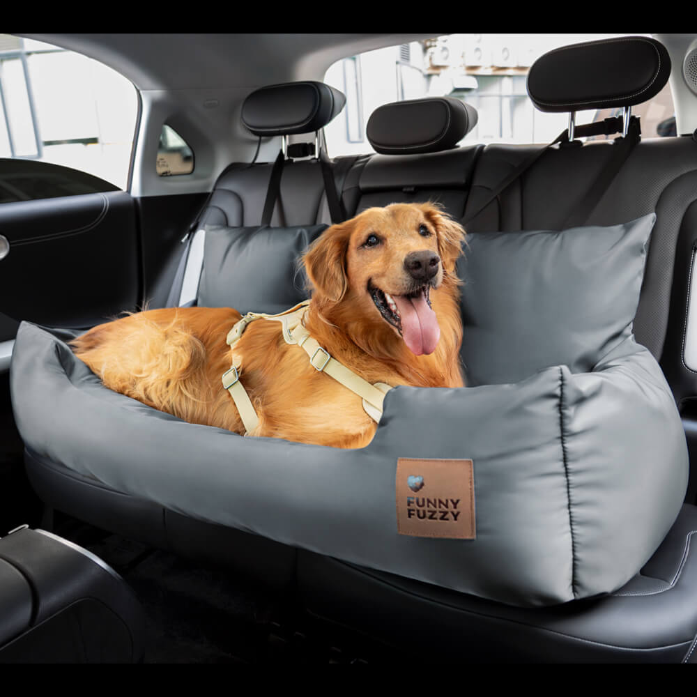 Cama para Assento Traseiro do Carro de Segurança Impermeável e Reforçada para cachorros médios e grandes para viagem