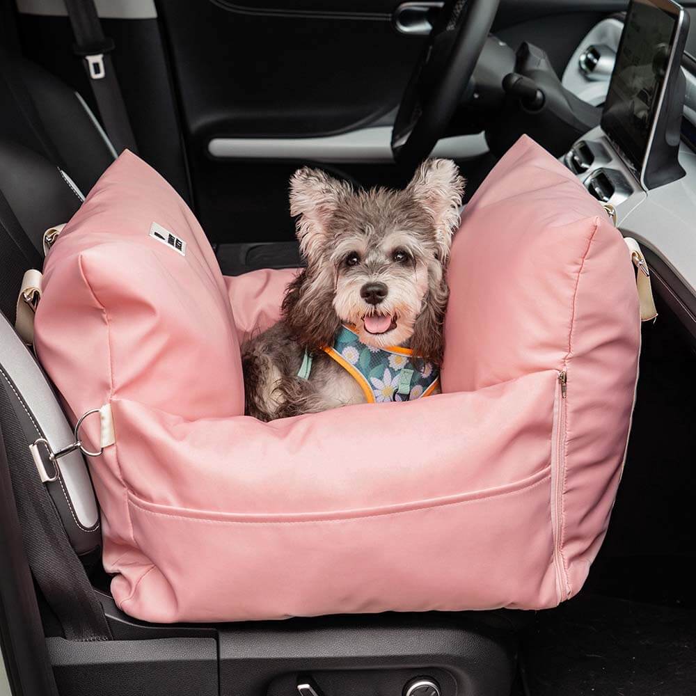 Cama para Assento de Carro para Cachorros e Filhotes para Viagens Seguras - Primeira classe