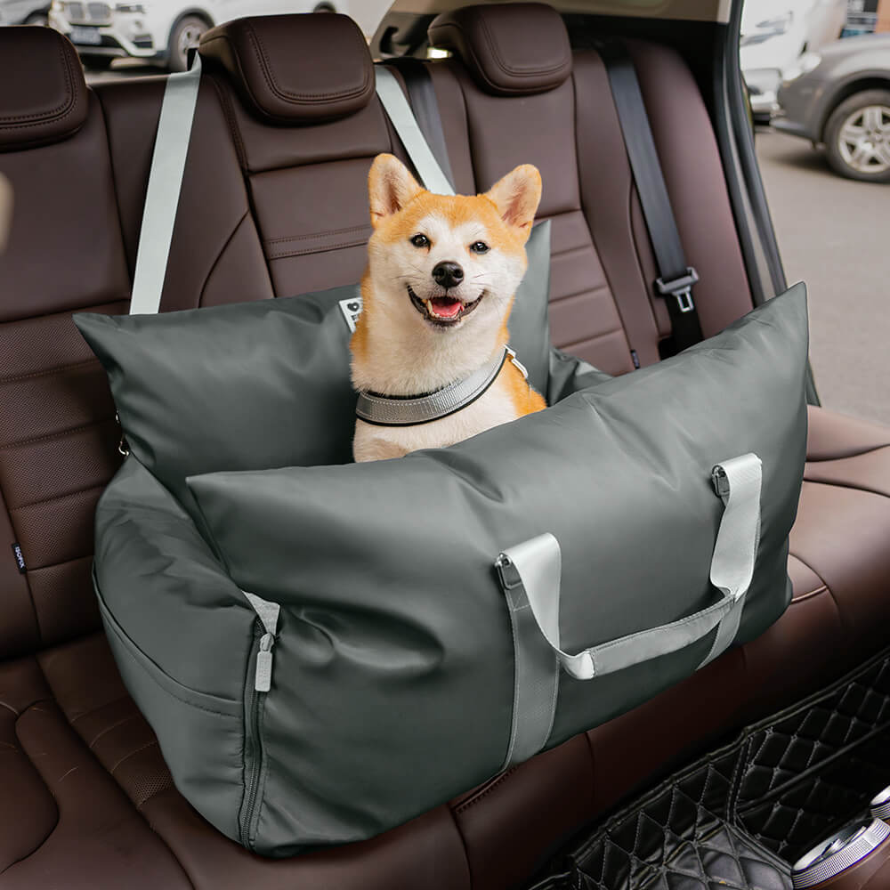 Cama para Assento de Carro para Cachorros e Filhotes para Viagens Seguras - Primeira classe