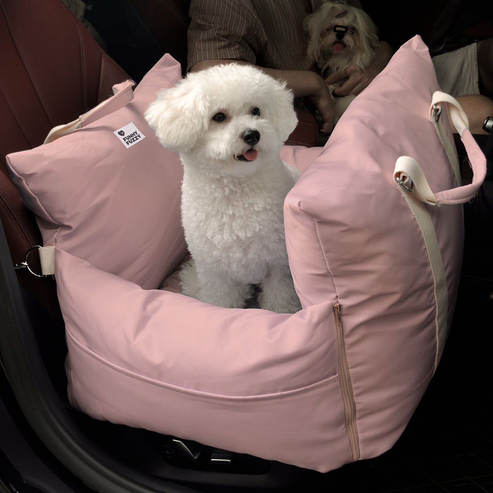 Cama para Assento de Carro para Cachorros e Filhotes para Viagens Seguras - Primeira classe