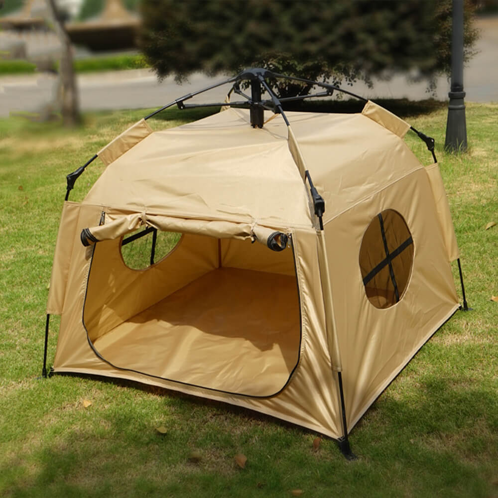 Tenda automática dobrável portátil para acampamento ao ar livre para cães