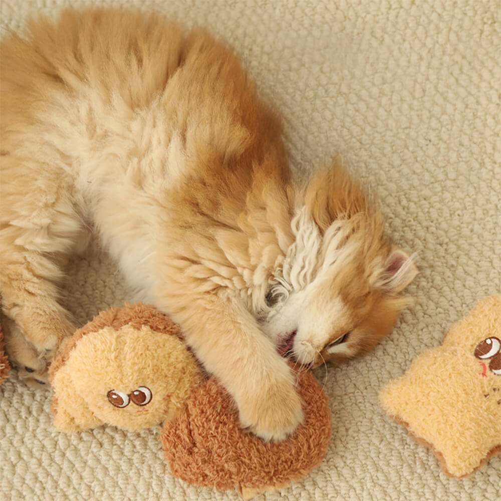 Baked Treats Pelúcia Conjunto de brinquedos interativos para gatos