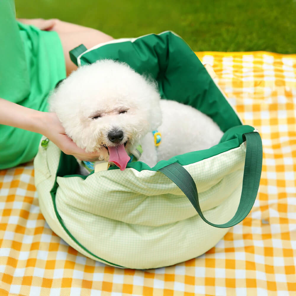 Mochila portátil dobrável impermeável para cães e gatos para viagem