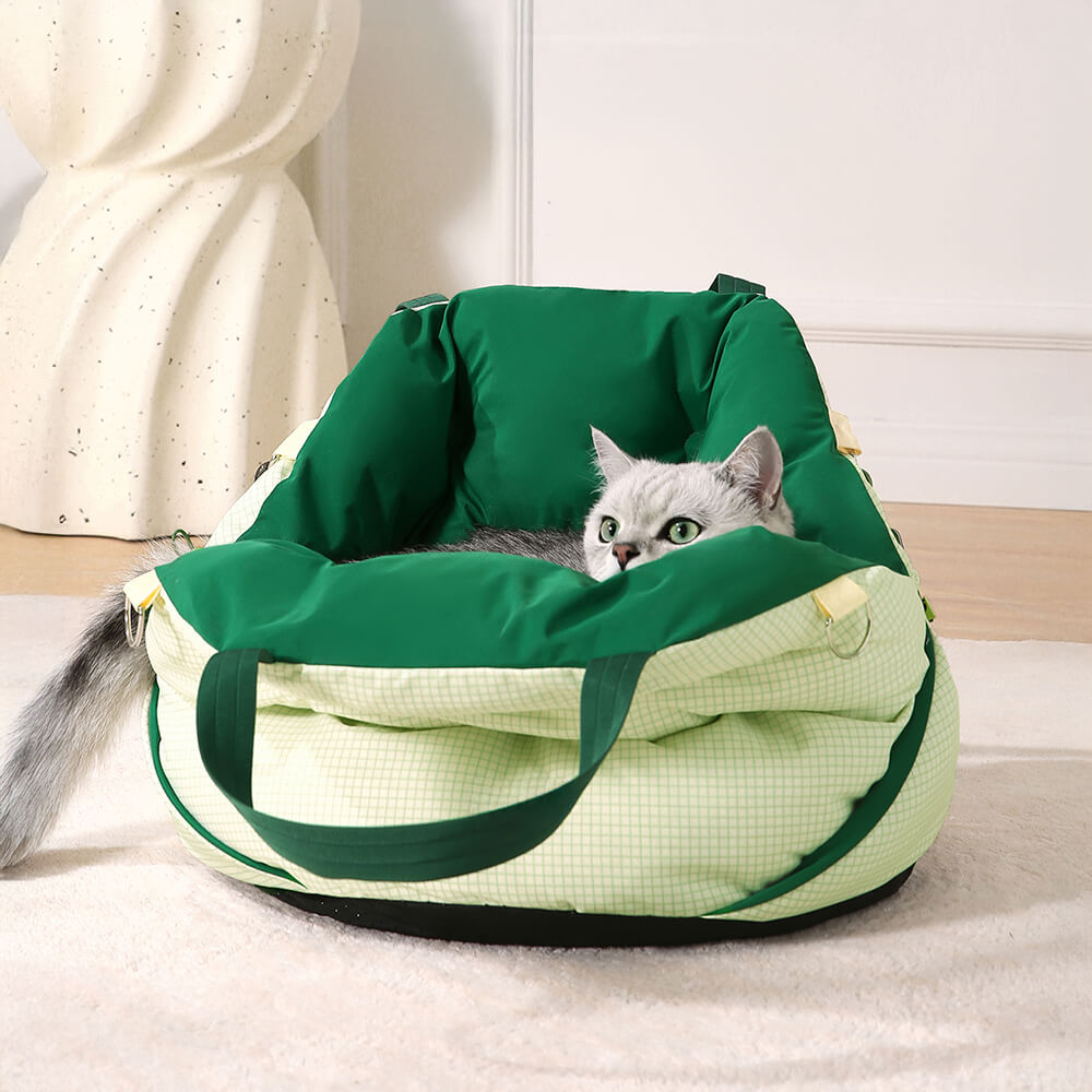 Mochila portátil dobrável impermeável para cães e gatos para viagem