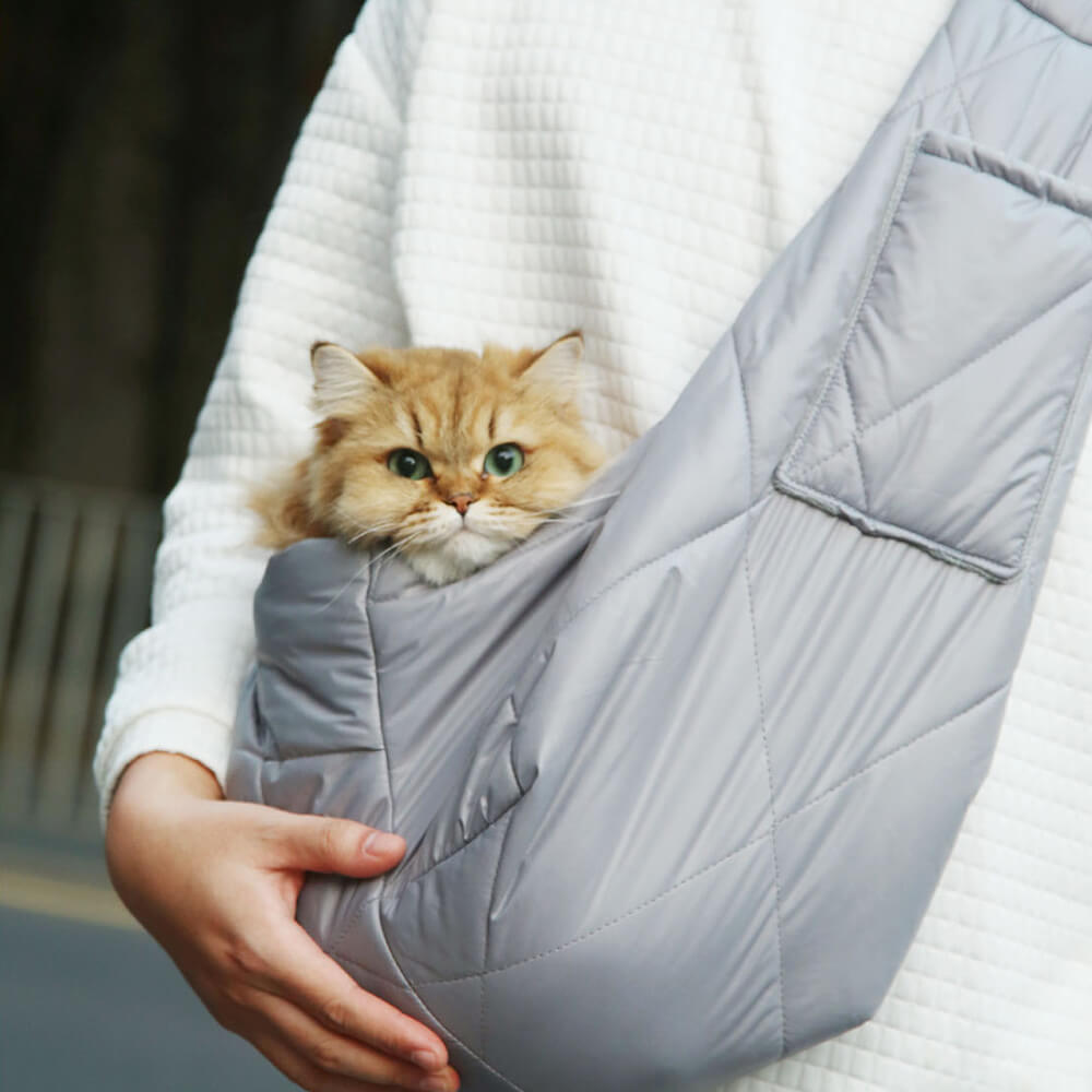 Bolsa de transporte para cães e gatos, confortável, macia e quente, para áreas externas