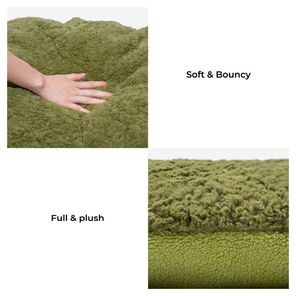 Fluffy Fleece Moss 2 em 1 Cama Conforto Multifuncional para Cachorro