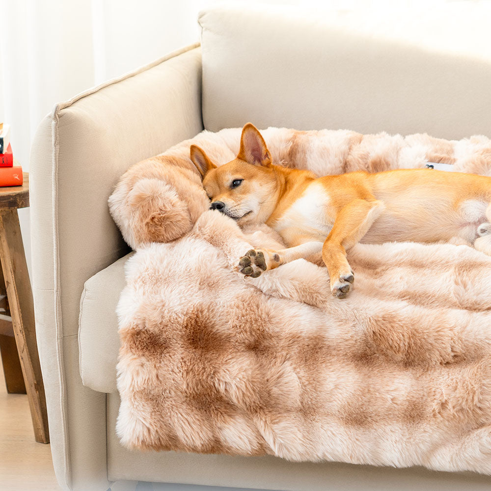 Manta Fofa Calmante e Protetora de Sofá e Cama para Cachorro Pets Fuzzy