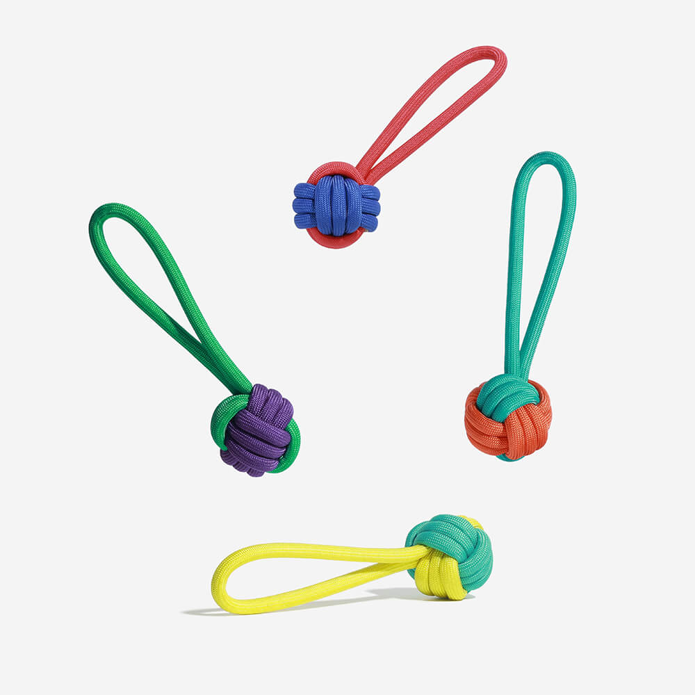 Brinquedo para cachorro rebocador de corda Knots - Confronto de cores