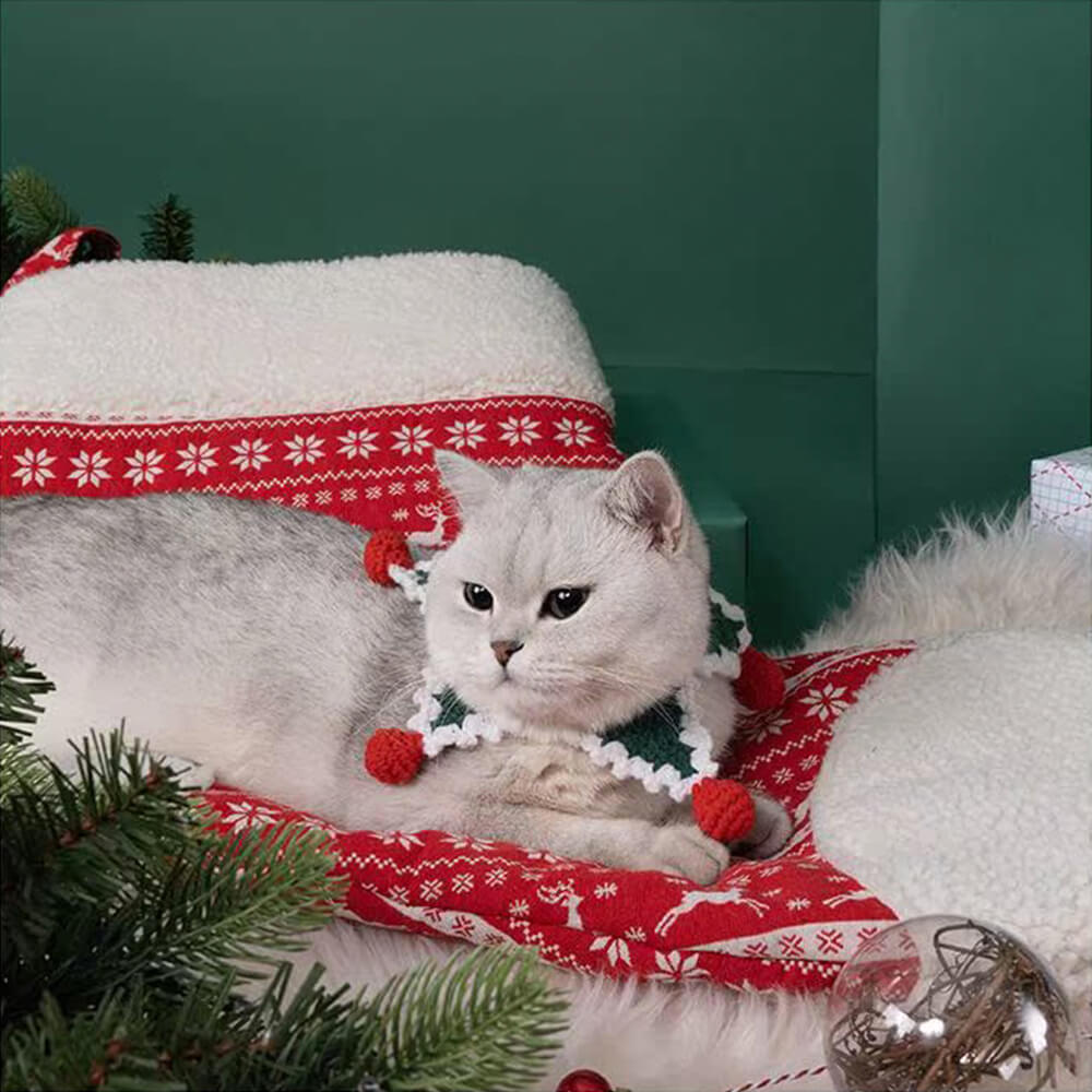 Meia de Natal Decoração multifuncional Quente Semi-Fechado Saco de Dormir para Animais de Estimação