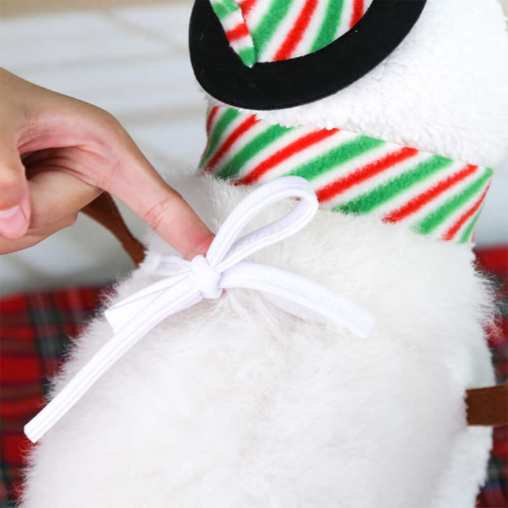 Traje de boneco de neve para caminhada de Natal Cosplay Cachorro e gato