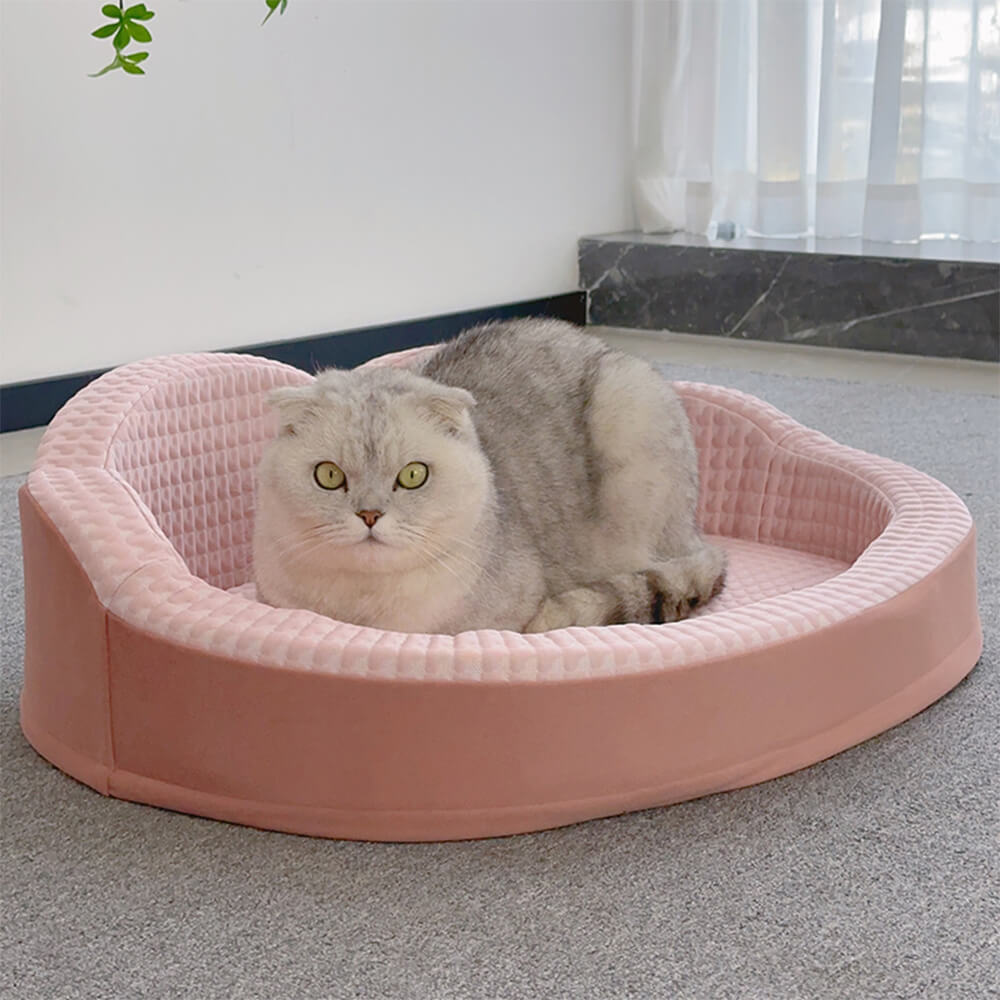 Cama para cães e gatos, lavável, antiderrapante, reversível e refrescante em forma de nuvem