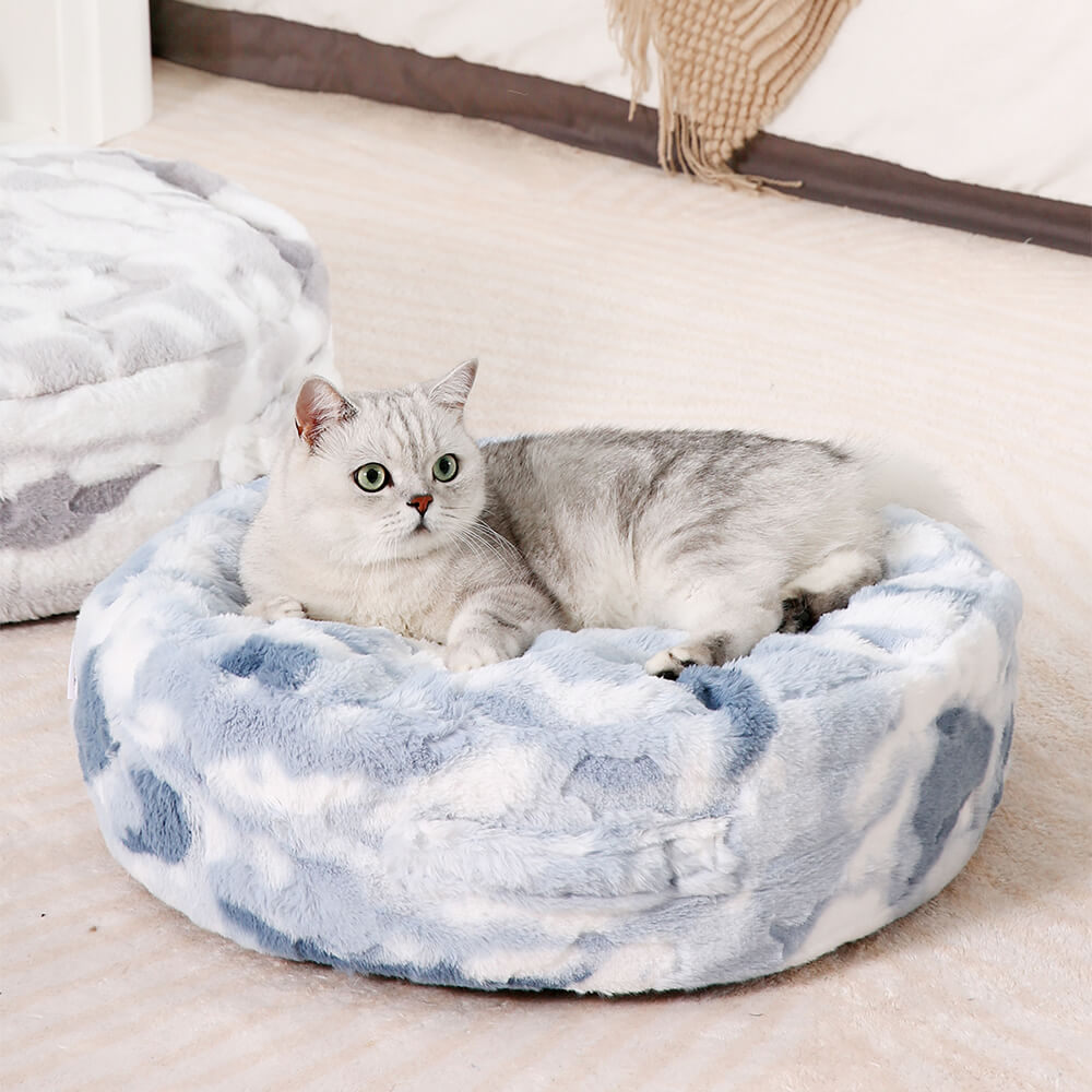 Cama para animais de estimação fofinha e aconchegante, sonho nublado, cama para cachorro com sono profundo