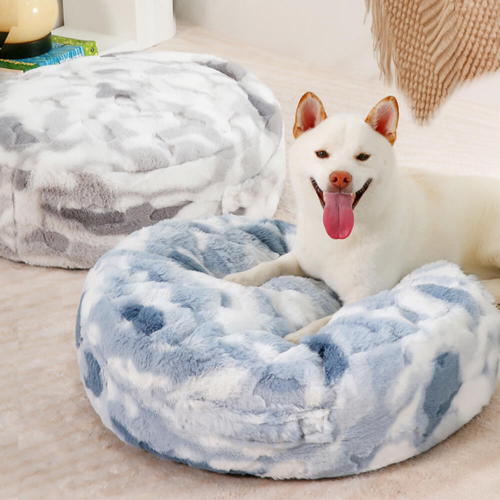 Cama para animais de estimação fofinha e aconchegante, sonho nublado, cama para cachorro com sono profundo