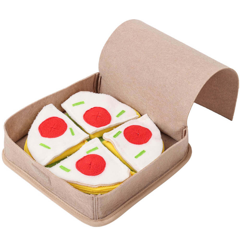 Brinquedo interativo de alimentação lenta Pizza Snuffle Mat Brinquedo para cachorro