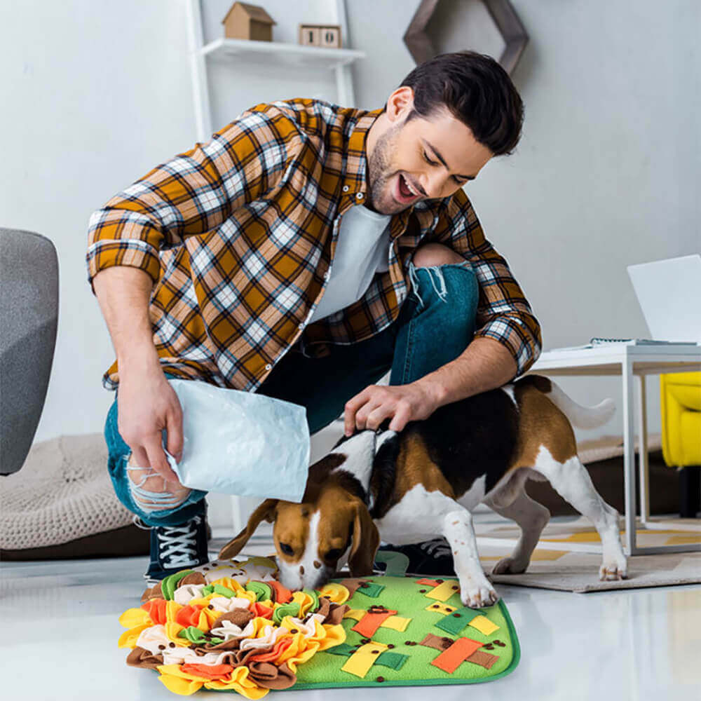 Tapete para farejar animais de estimação, formato de taça de vinho em forma de flor, tapete de alimentação lenta para cães