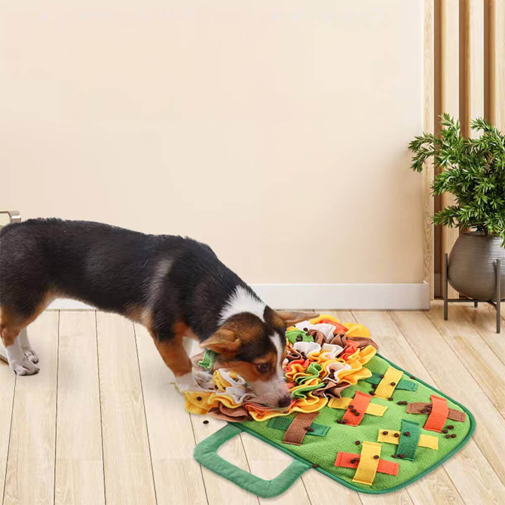 Tapete para farejar animais de estimação, formato de taça de vinho em forma de flor, tapete de alimentação lenta para cães