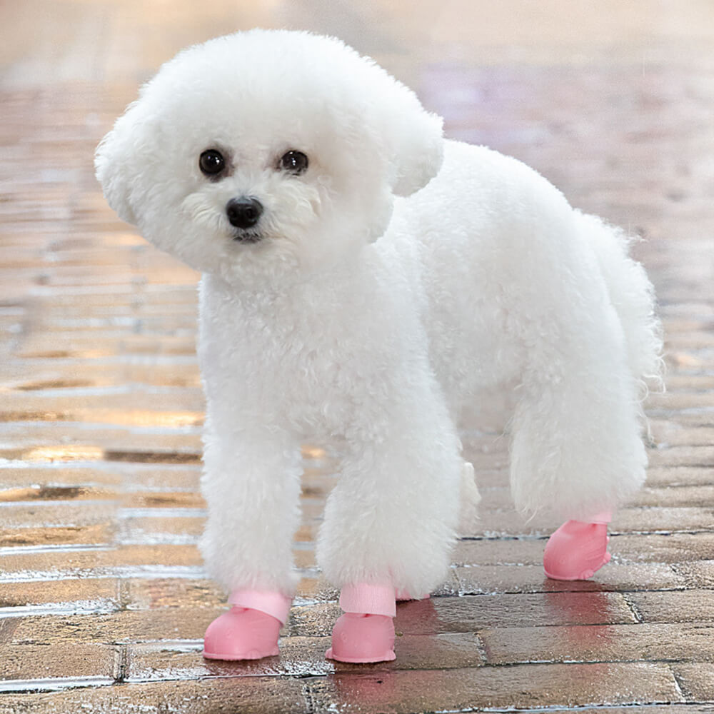 Sapatos de chuva para cães, macios, à prova d'água, leves e antiderrapantes para atividades ao ar livre