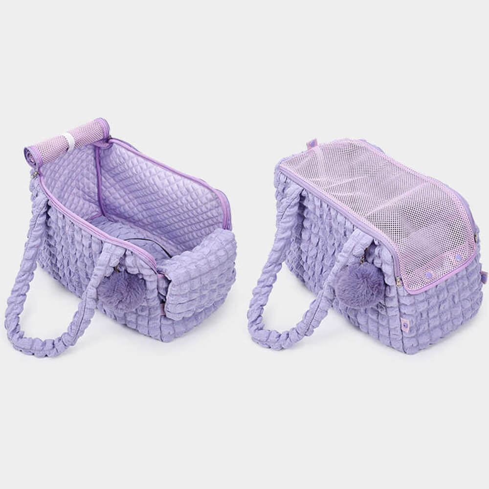 Trendy Cozy Leve Respirável Destacável Pet Carrier Bolsa de Ombro